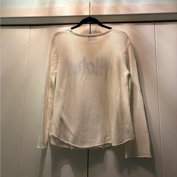 Wooden Ships Cream and Black Aloha Sweater - Picture 2 of 2